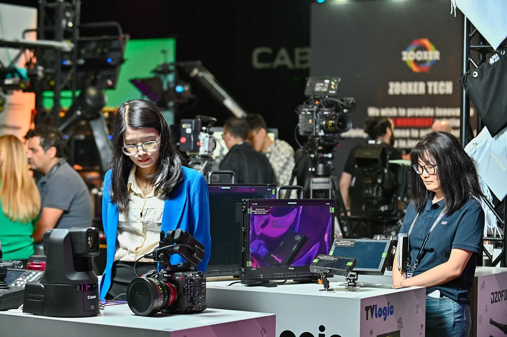 CABSAT exhibition hall