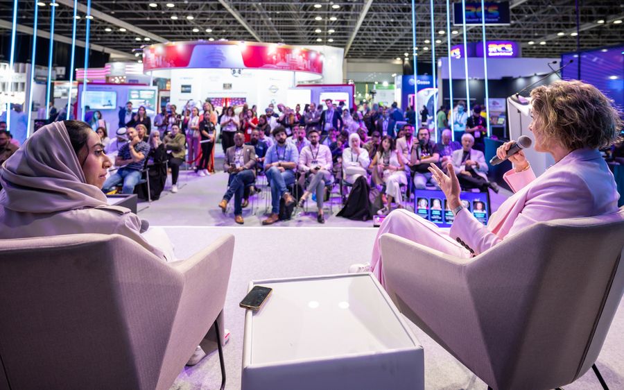 CABSAT panel discussion on stage